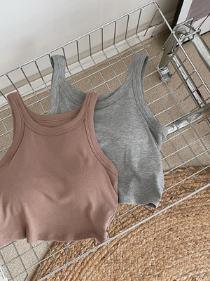 Comfy Padded Tank Top / 舒适一体式胸垫背心