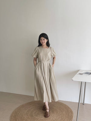 Anais Puff Sleeves Dress / 韩风泡泡袖连身裙