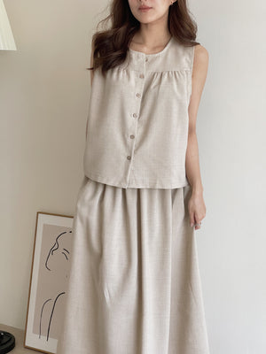 Garcella Linen Set / 简约棉麻套装