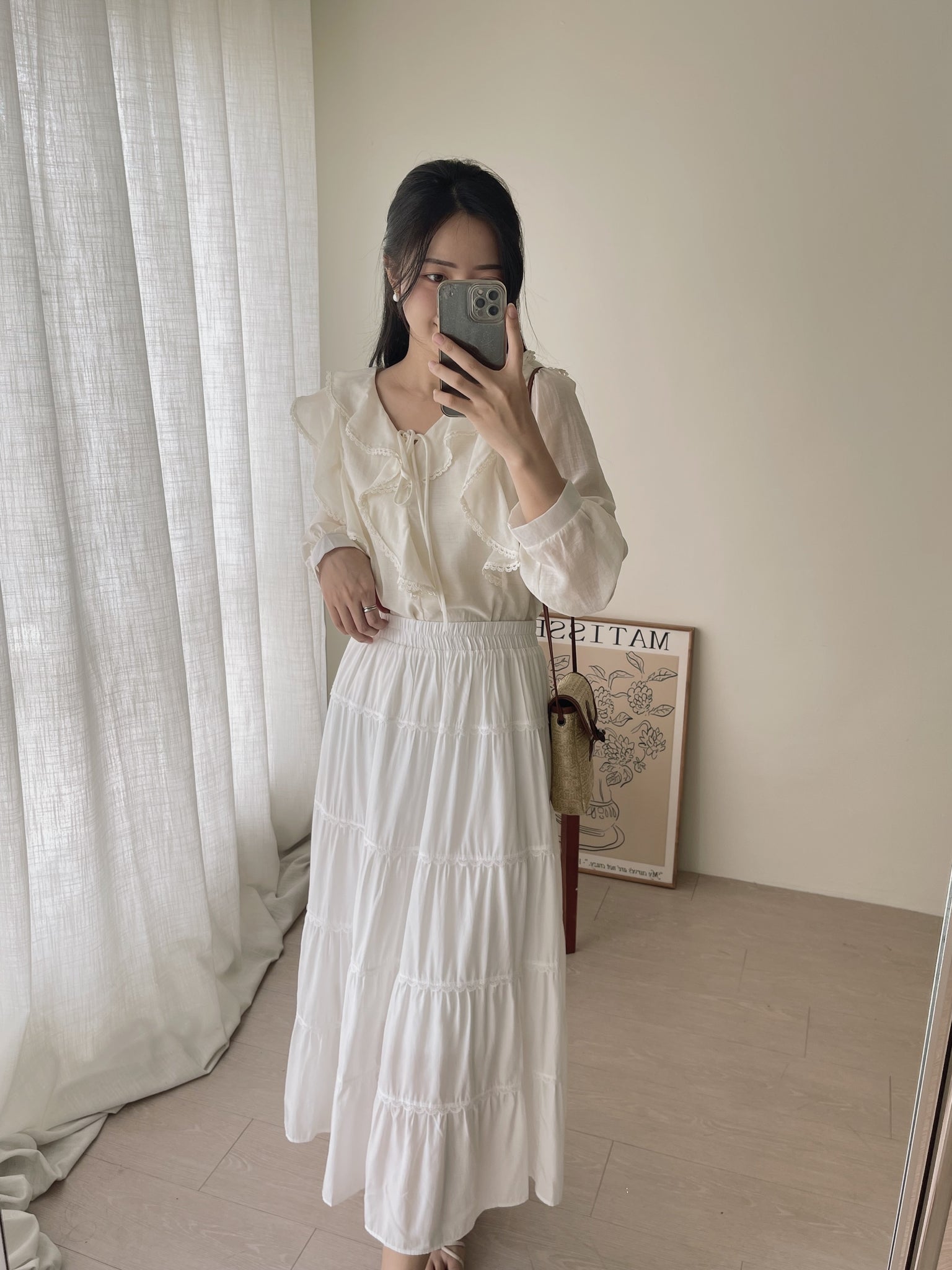 Emmeline Ruffled Blouse / 甜美荷叶衬衣