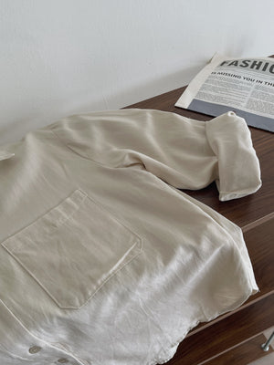 Chic Casual Shirt  / Polo尖领干练宽松衬衣