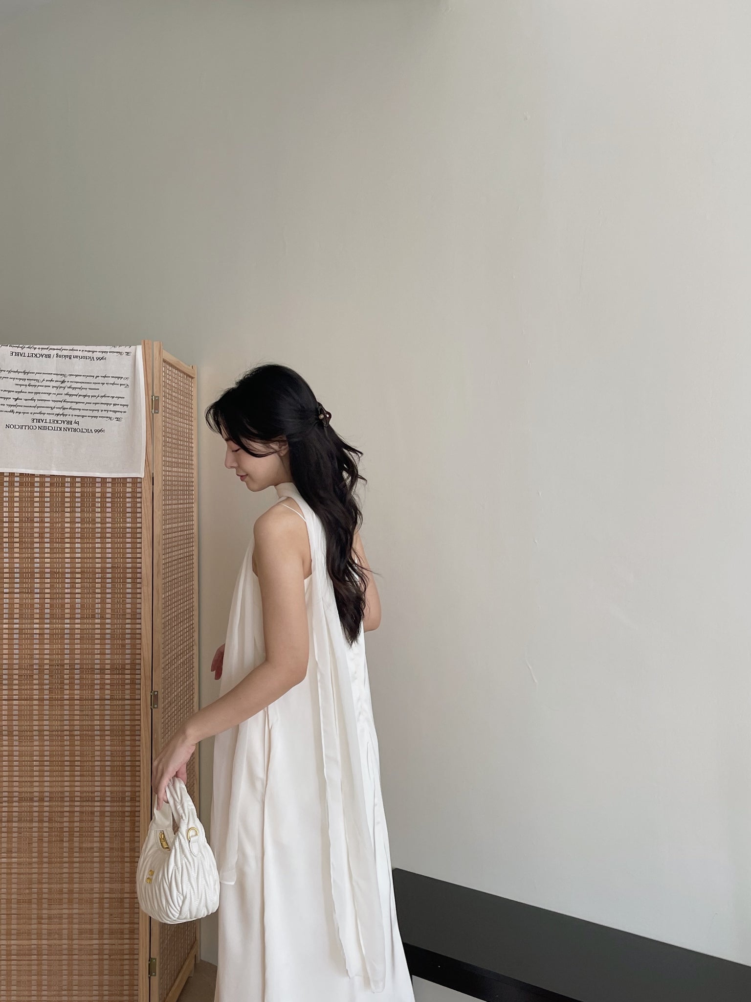 Lumiere Sash Tie Dress / 飘带高级感气质连身裙