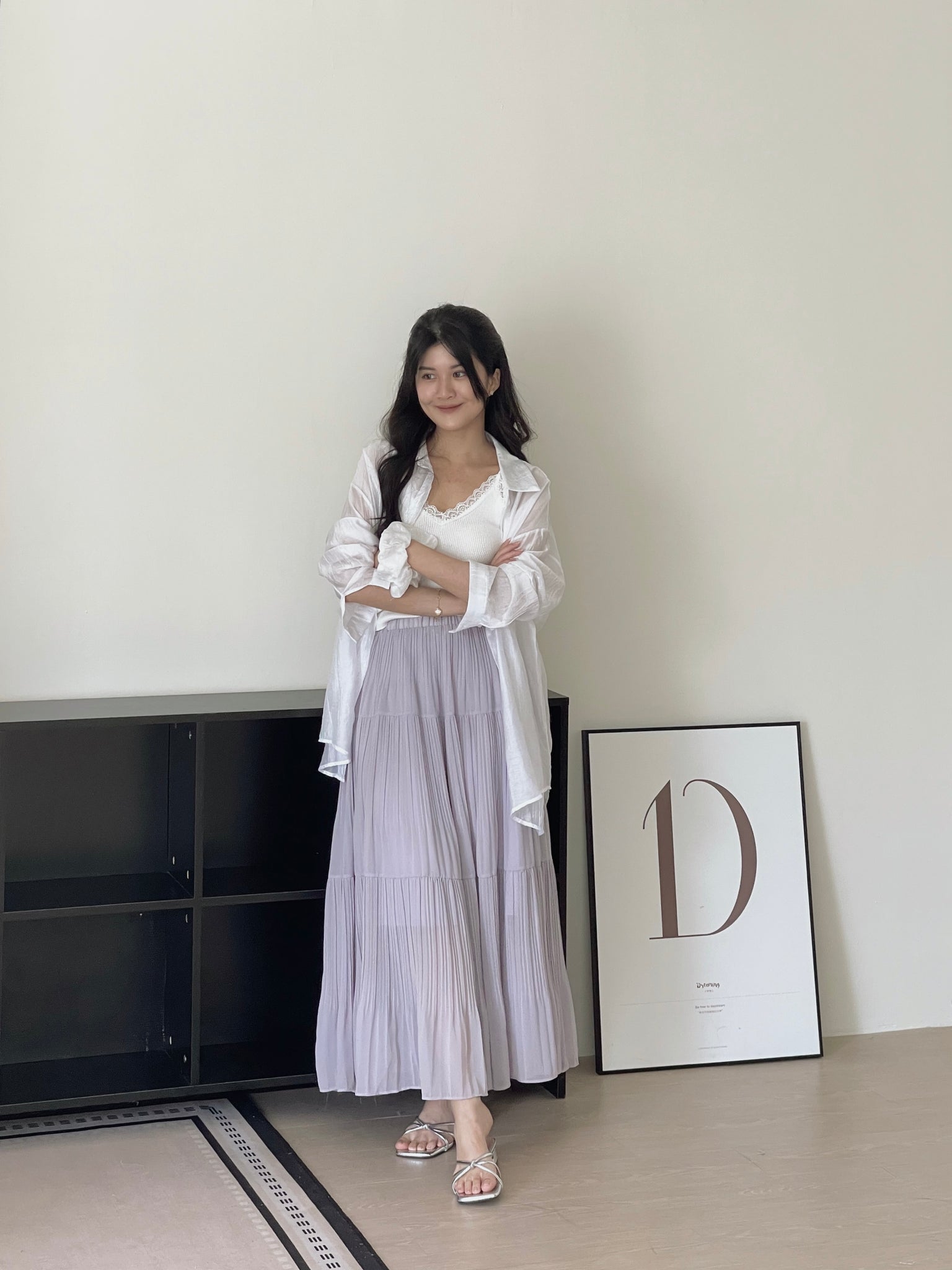 Cloudlight Pleated Tiered Skirt / 百褶飘逸蛋糕半身裙