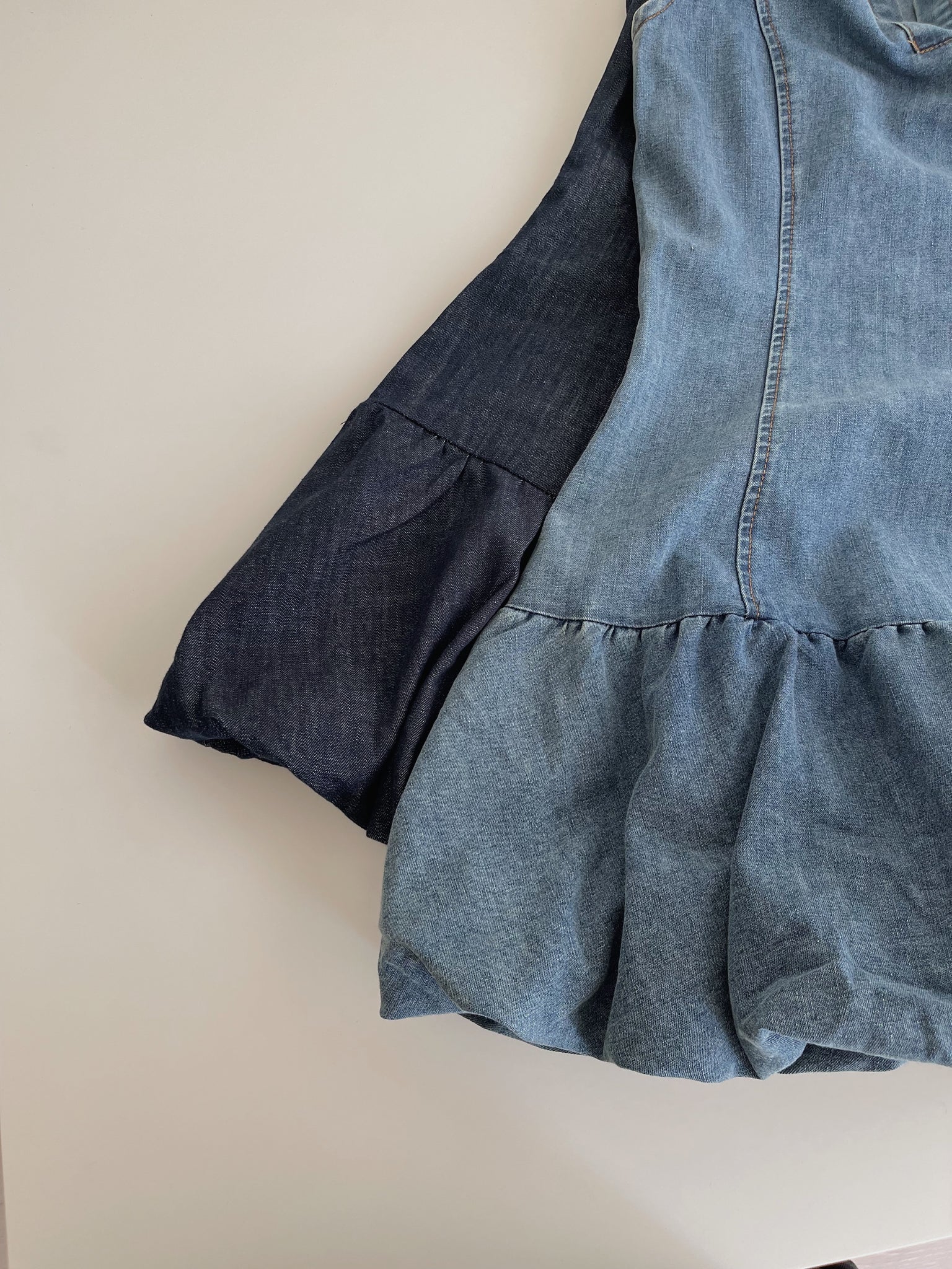 Preppy Collared Denim Dress / 学院风翻领牛仔连衣裙