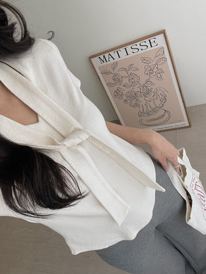 Mochi Tie Tee / 糯叽叽领带针织