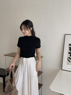 Pendant Mock Neck Top / 小吊坠半高领打底上衣
