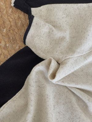 Korean Letters Knit Top / 韩系字母刺绣上衣