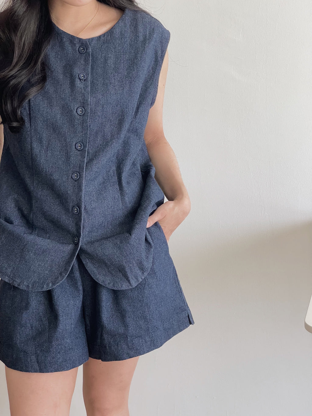 Marceline Denim Set / 老钱风宽松牛仔套装