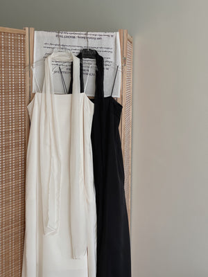 Lumiere Sash Tie Dress / 飘带高级感气质连身裙