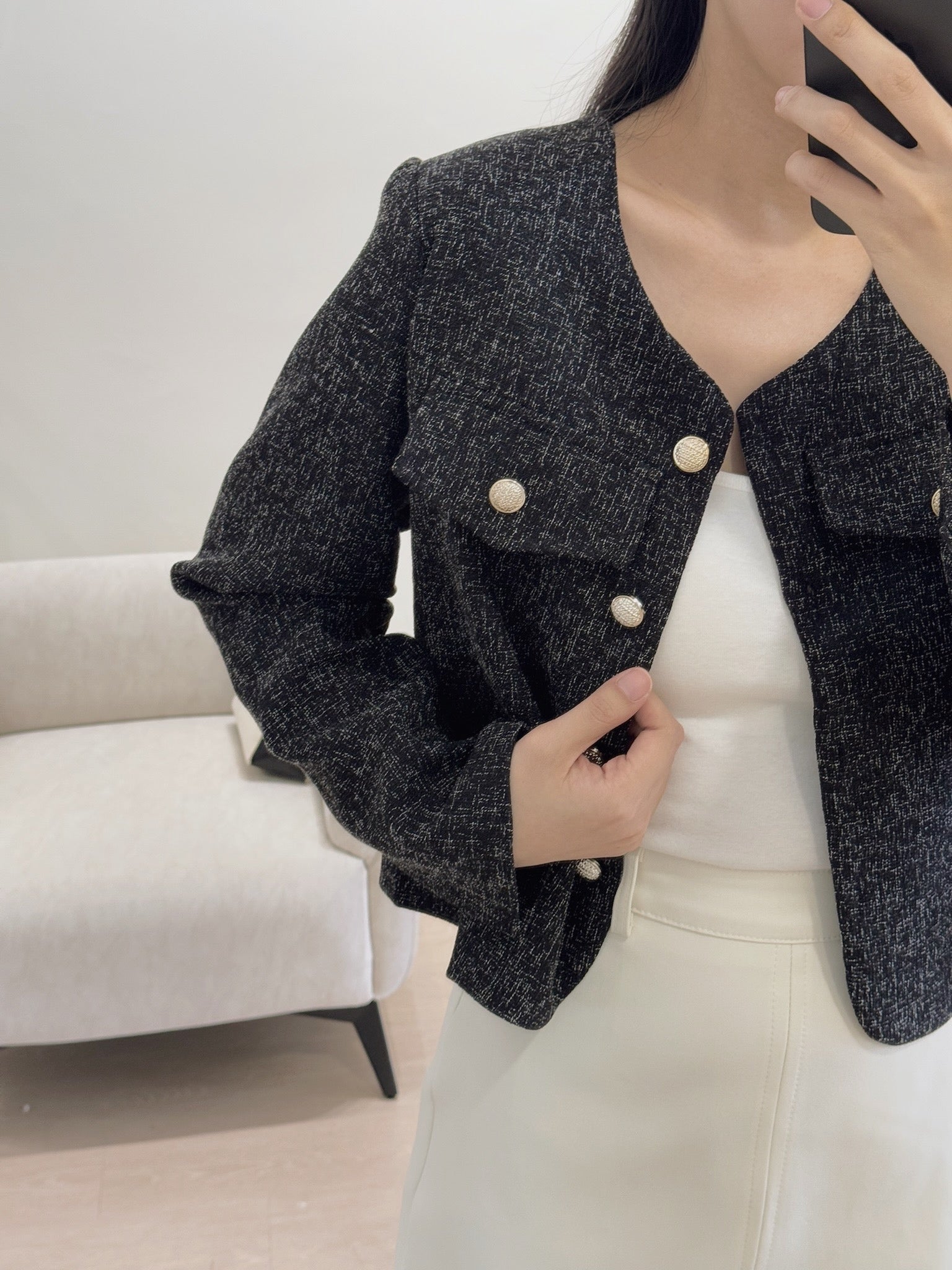 Korean Tweed Blazer