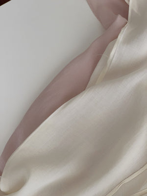Chiffon Draped Neckline Blouse / 气质雪纺荡领小衫