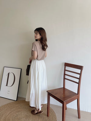 Summer Wide Midi Skirt / 清凉飘逸半身裙