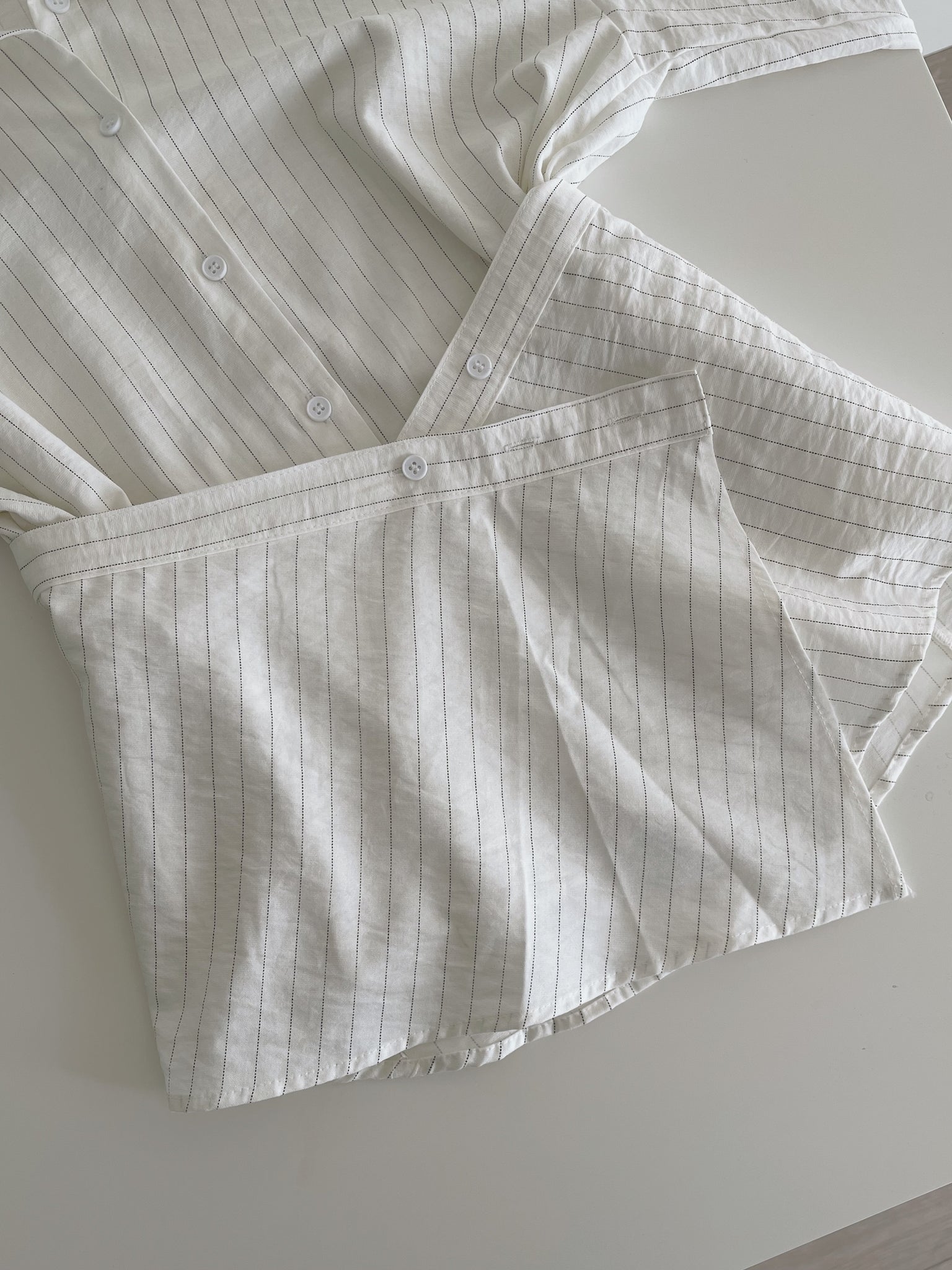 Pattern Striped Shirt / 设计感不规则条纹衬衫