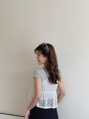Anne Two Pieces Top  / 甜美叠穿两件套
