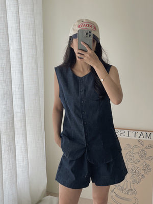 Marceline Denim Set / 老钱风宽松牛仔套装