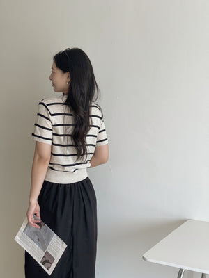 Linen Midi Skirt / 亚麻半身长裙