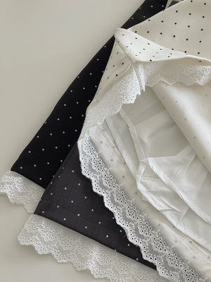 Polka Dots Skirt / 小俏皮波点蕾丝短裙