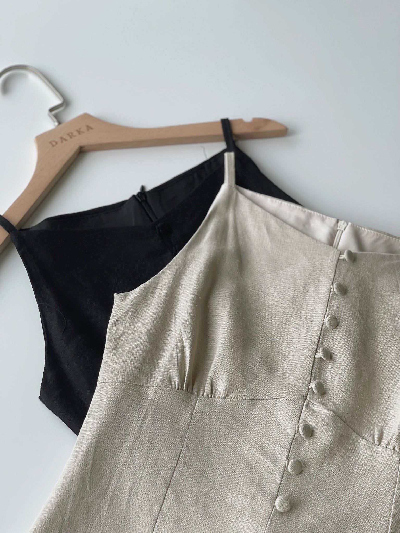 Korean Linen Dress / 韩国麻料显瘦连身裙