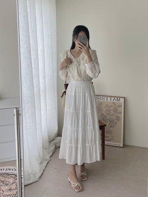 Emmeline Ruffled Blouse / 甜美荷叶衬衣
