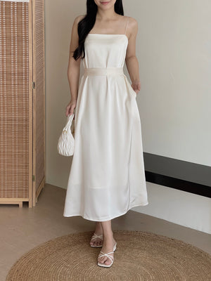 Lumiere Sash Tie Dress / 飘带高级感气质连身裙