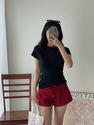 Basic Cotton Tee / 纯色基础棉质修身T恤