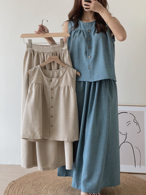 Garcella Linen Set / 简约棉麻套装
