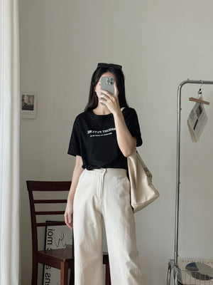 Simple Letters Tee / 简约字母T恤