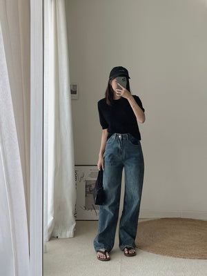 Cross Pockets Jeans / 设计感口袋牛仔长裤