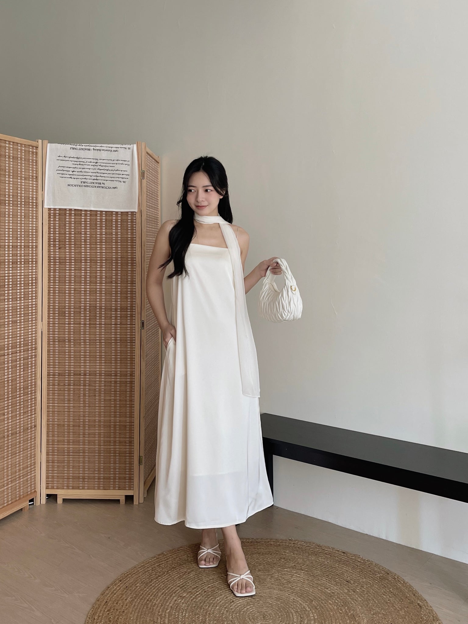 Lumiere Sash Tie Dress / 飘带高级感气质连身裙