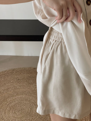 Hazel Old Money Style Set / 老钱风休闲马甲短裤套装