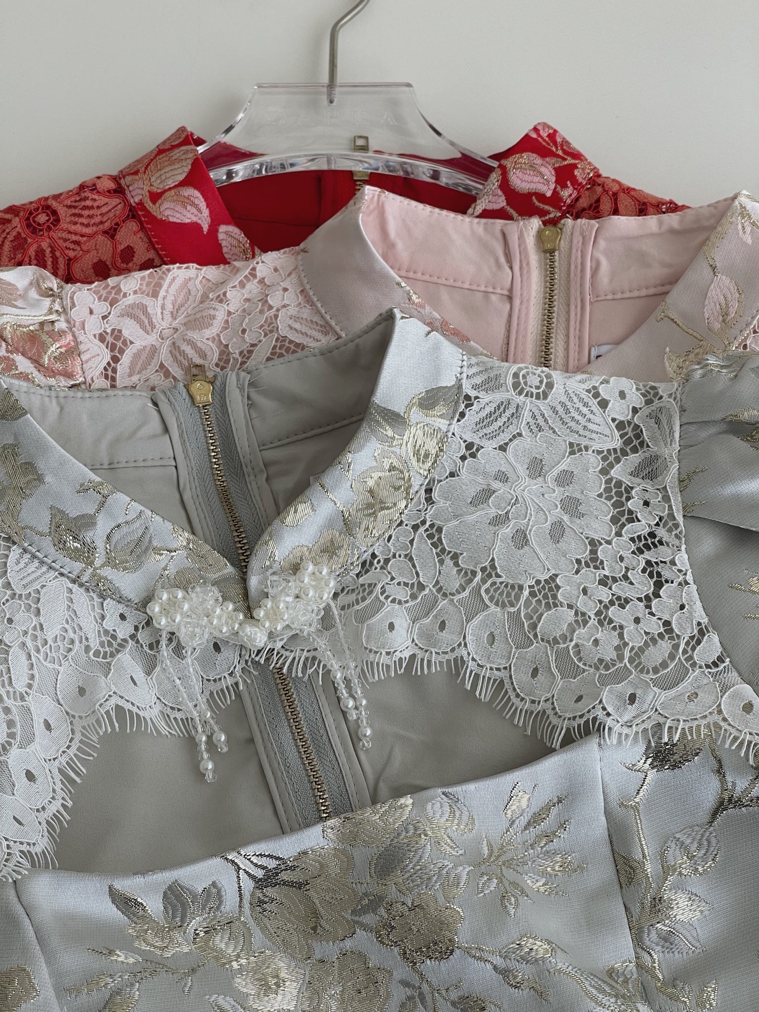 Brocade Spliced Lace Set / 【绣蕊锦裳】拼接蕾丝百褶裙套装