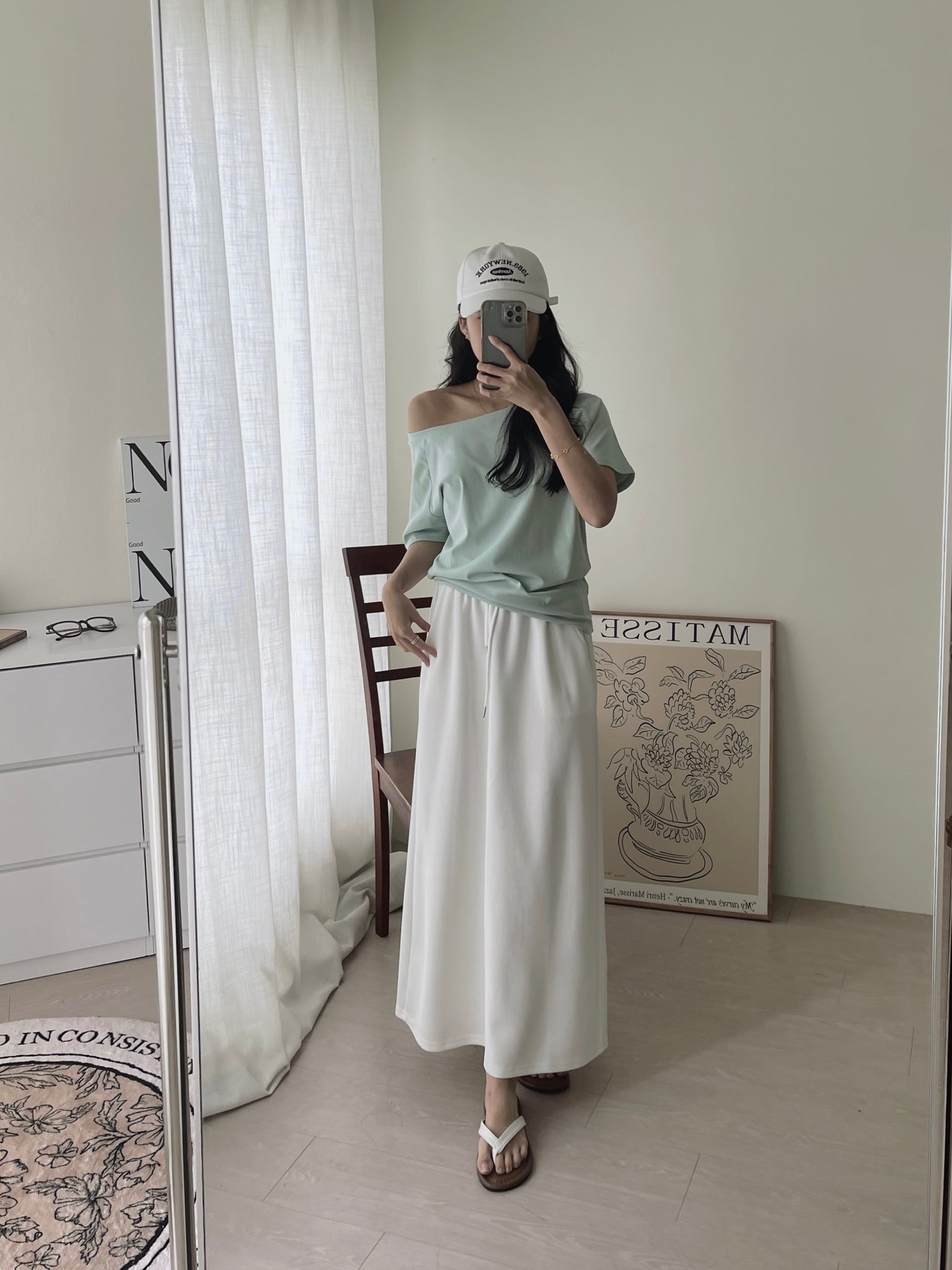 Comfortable Sporty Midi Skirt / 简约舒适半身卫裙