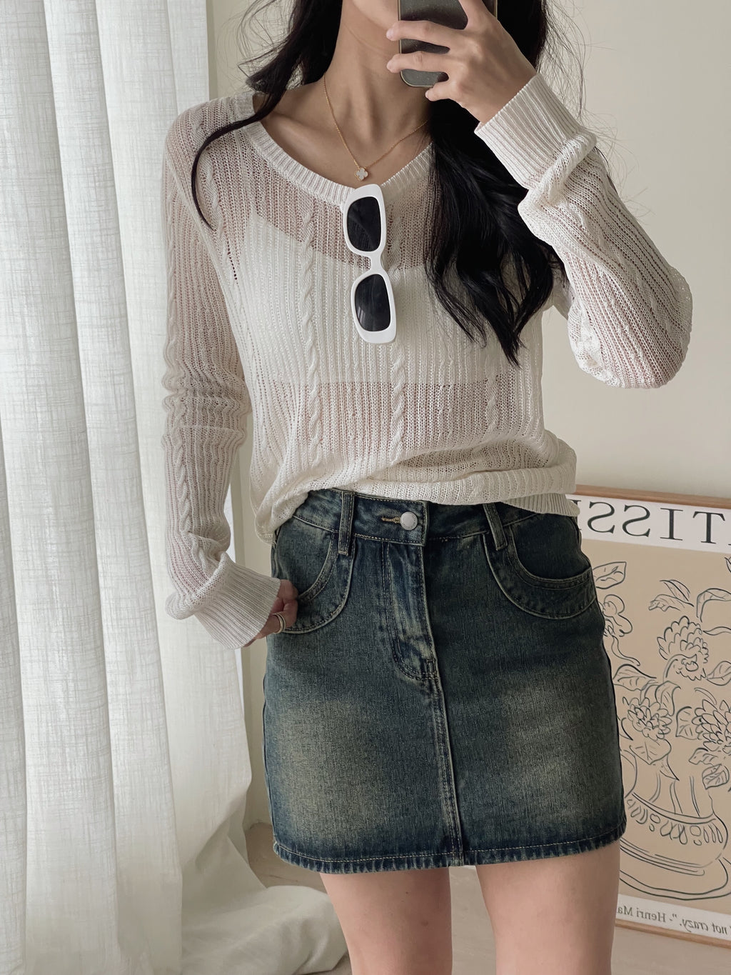 Vintage Mini Skirt / 简约复古迷你裙