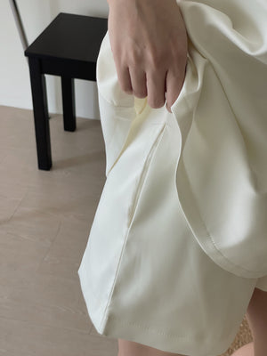 Elegant Satin Bow Set / 名媛气质蝴蝶结缎料套装