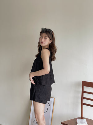 Avery Halterneck Set / 挂脖肌理感短裤套装