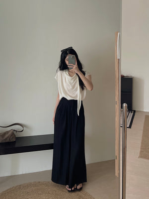 High Rise Relaxed Pants / 松弛感高腰小个子阔腿拖地裤