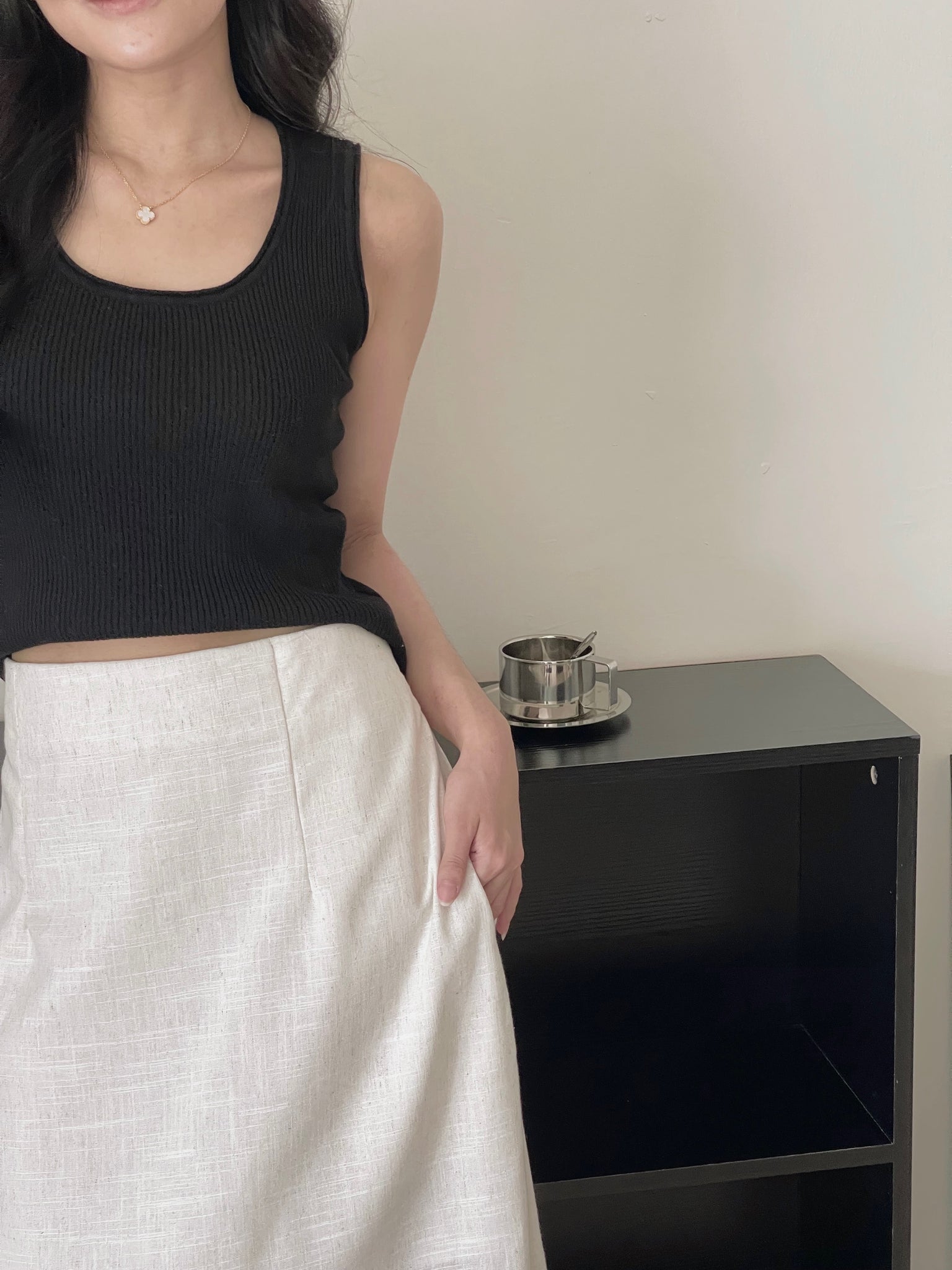 Comfy Tank Top / 遮副乳针织背心