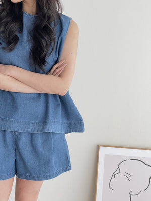 Casual Denim Set / 休闲宽松牛仔套装