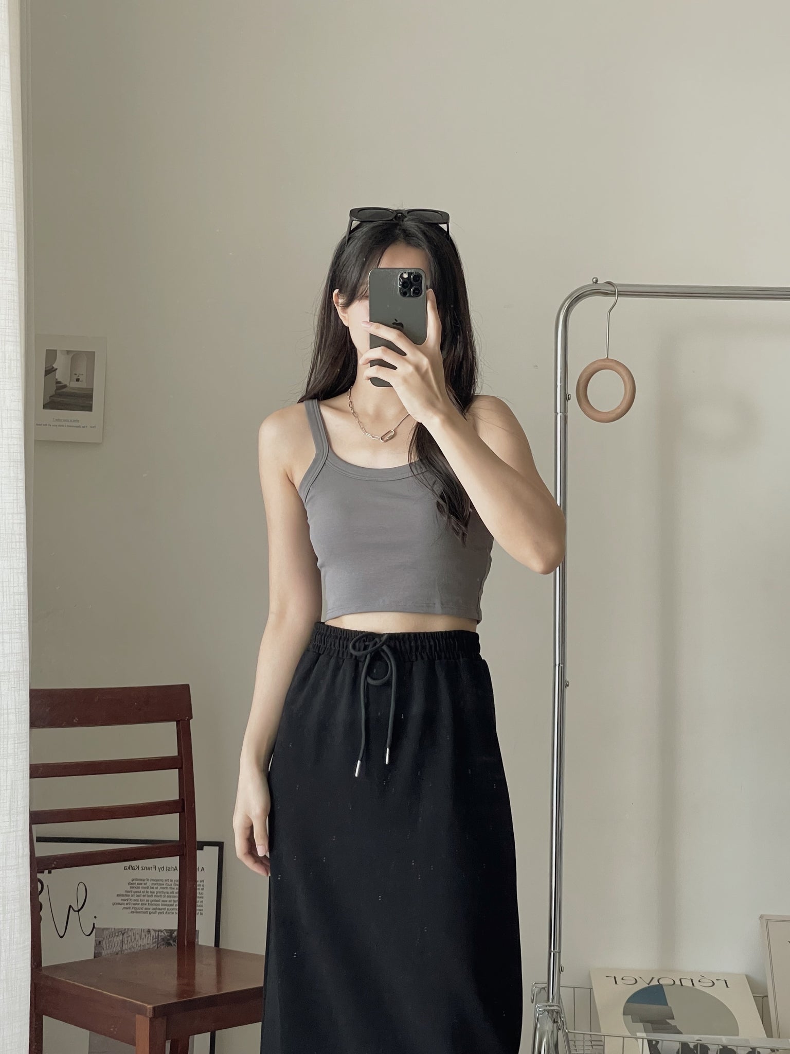 Crop Padded Camisole / 露脐胸垫吊带