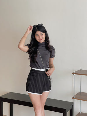 Pendant Mock Neck Top / 小吊坠半高领打底上衣