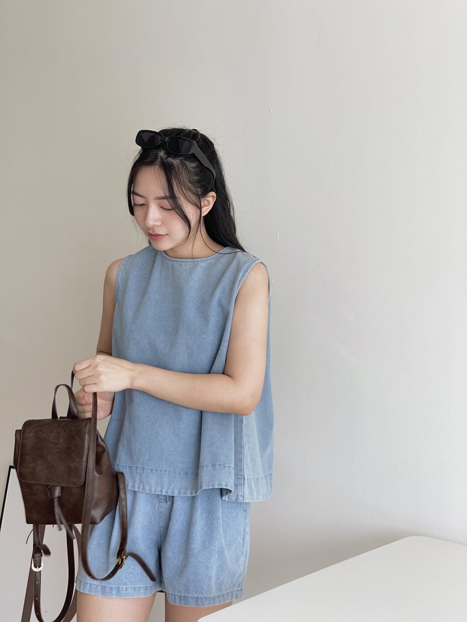 Casual Denim Set / 休闲宽松牛仔套装