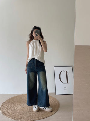 Chiffon Halterneck Top / 雪纺挂脖上衣