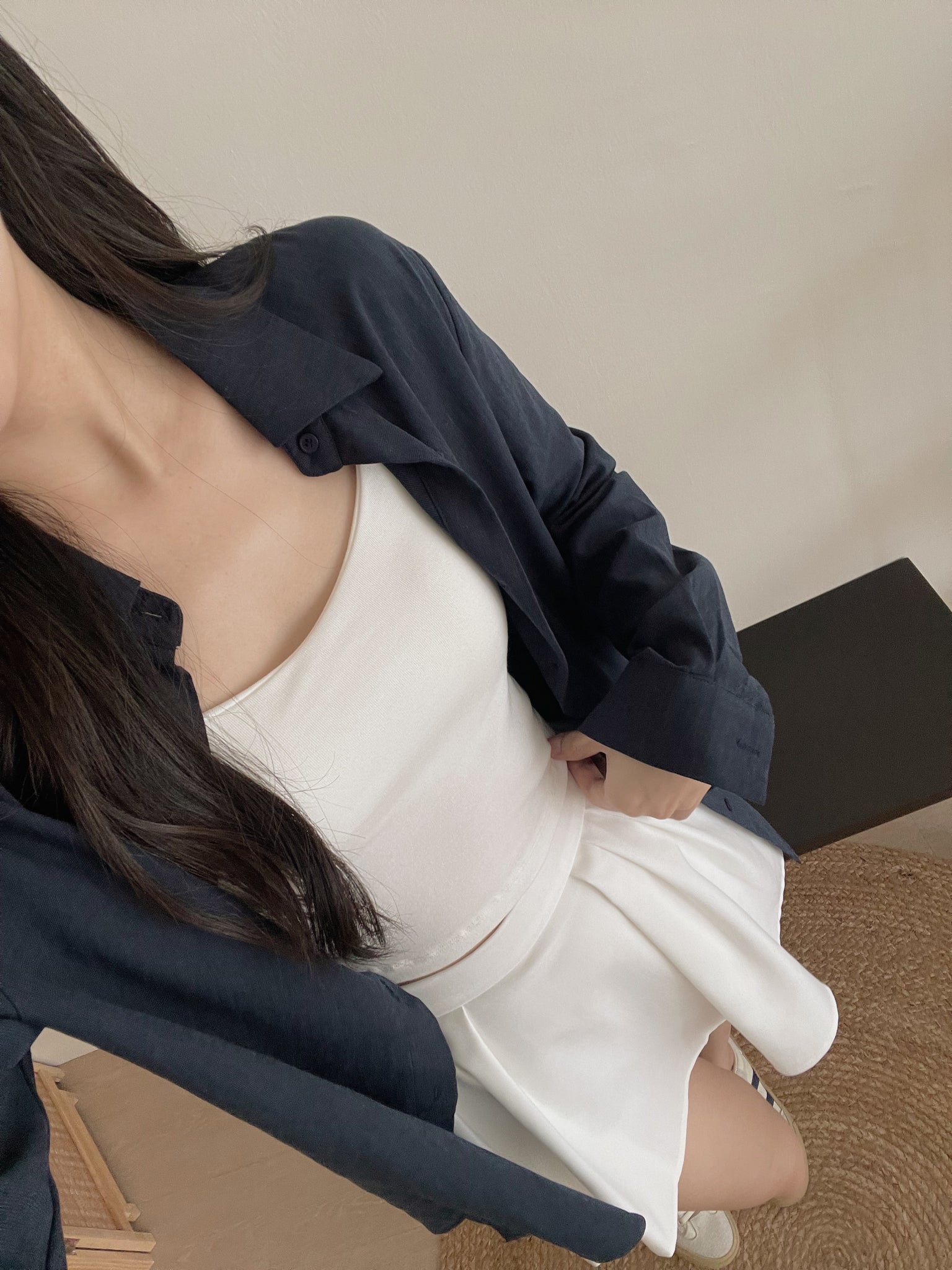 Mini Embroidered Logo Shirt / 小马刺绣通勤衬衫