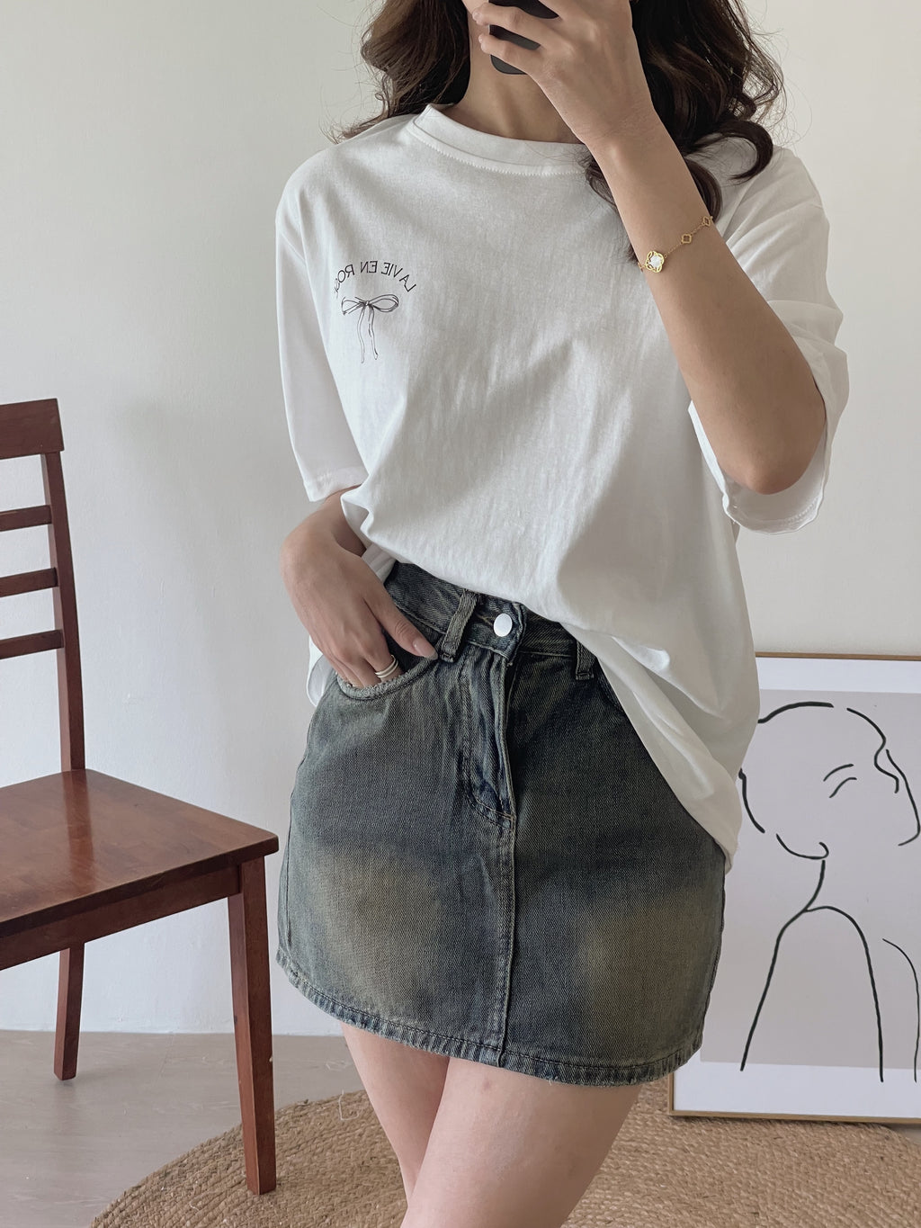 Tyler Vintage Skirt / 丹宁复古短裙