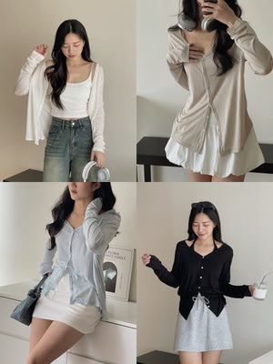 Lyocell Soft Cardigan / 巨柔软冰凉轻薄开衫