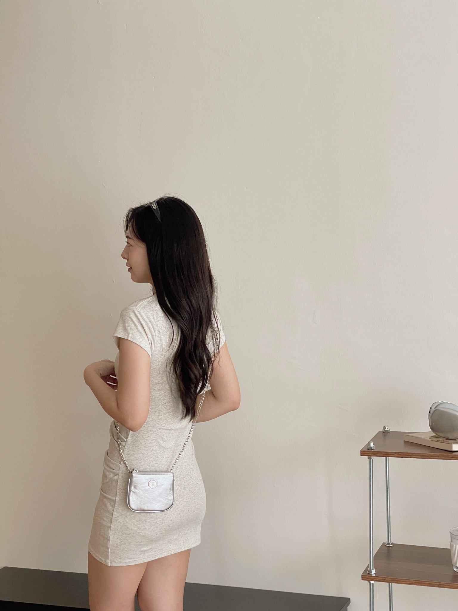 Basic Slim Dress / 基础捏皱收腰连衣裙