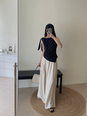 Linen Casual Maxi Pants / 高个子拖地棉麻休闲裤