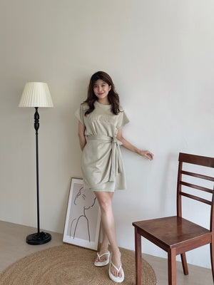 Cheers Tie Up Dress / 立体字母连身裙