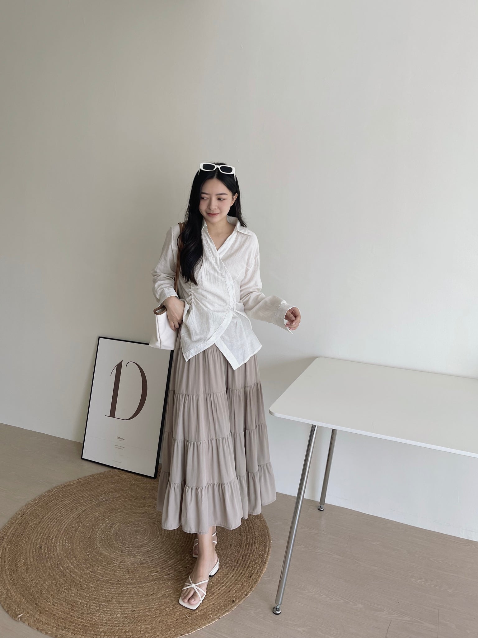 Laia Ruched Shirt / 设计感抽皱衬衫
