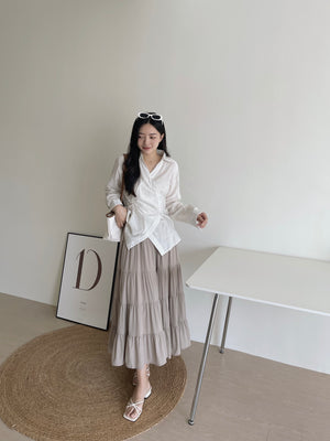 Laia Ruched Shirt / 设计感抽皱衬衫